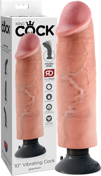 10 Vibrating Cock (Flesh)