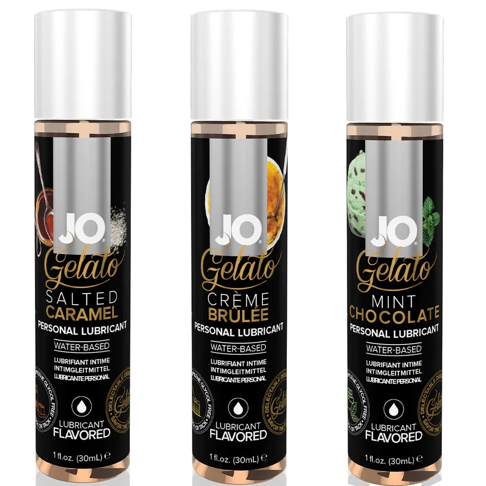 3-Pack System JO Tri Me Gelato H2O Personal Lubricant Oral Sex Flavoured Lube