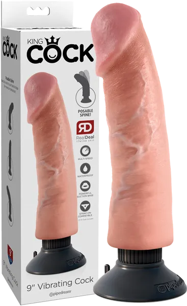 9 Vibrating Cock (Flesh)