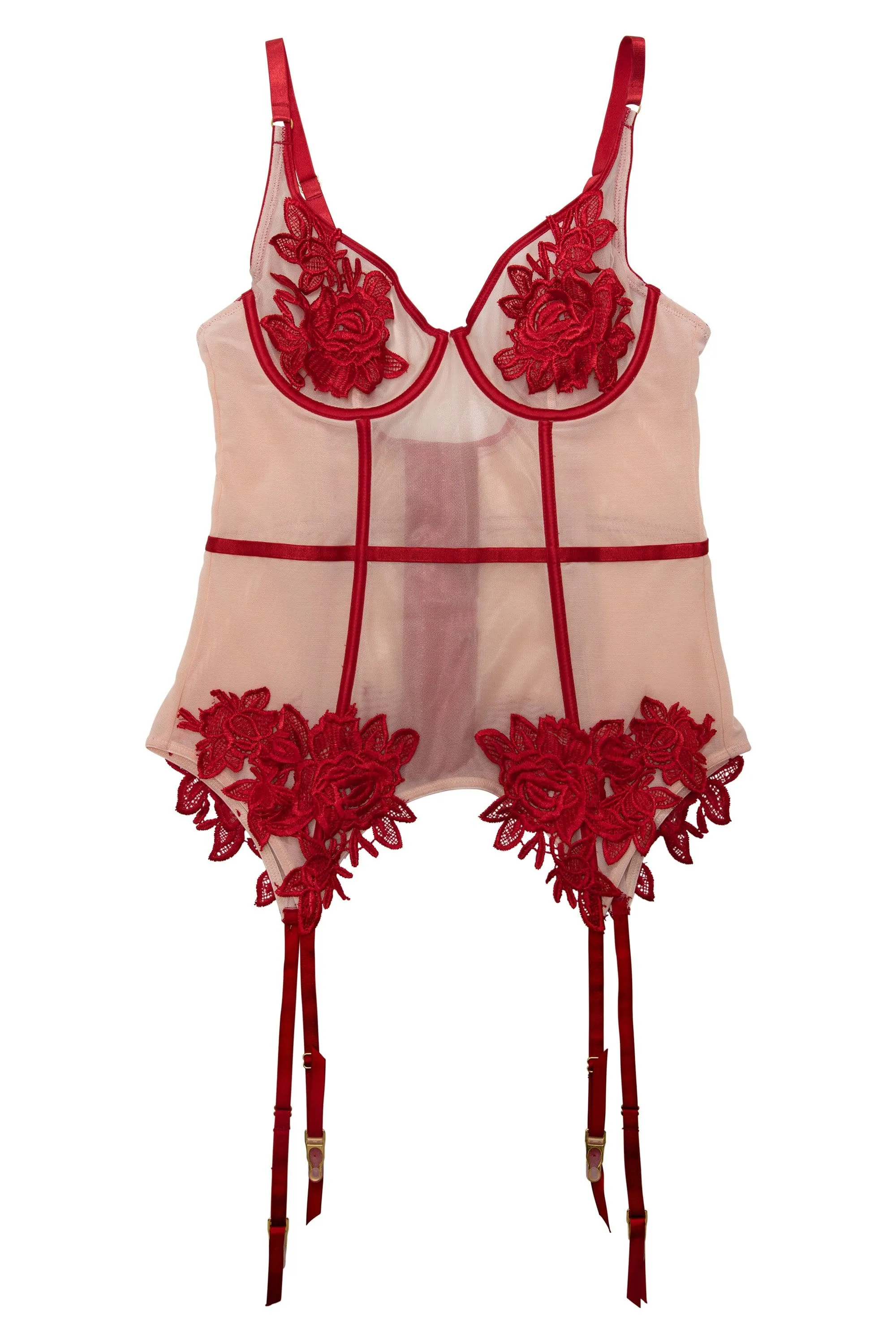 Applique Brooke Basque Red
