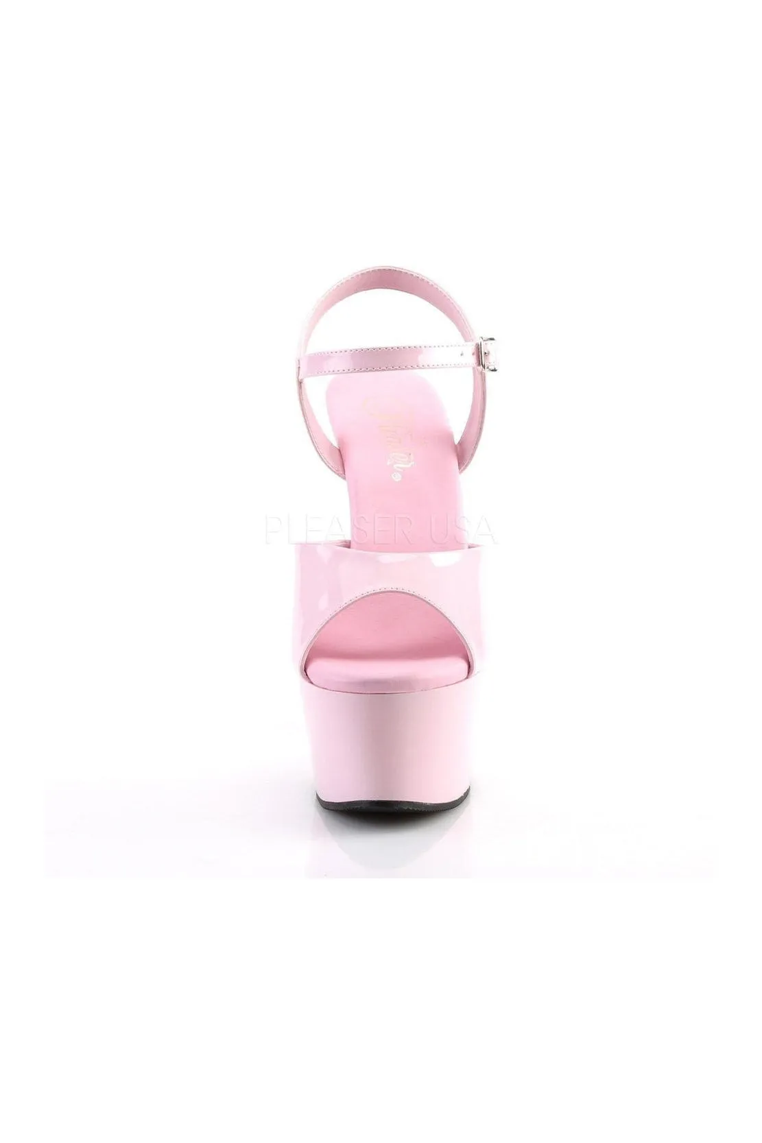 ASPIRE-609 Platform Sandal  | Pink Patent