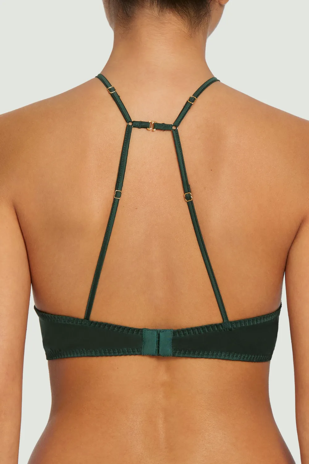 Athena Quarter Cup Bra Green. Size S (UK 8-10)