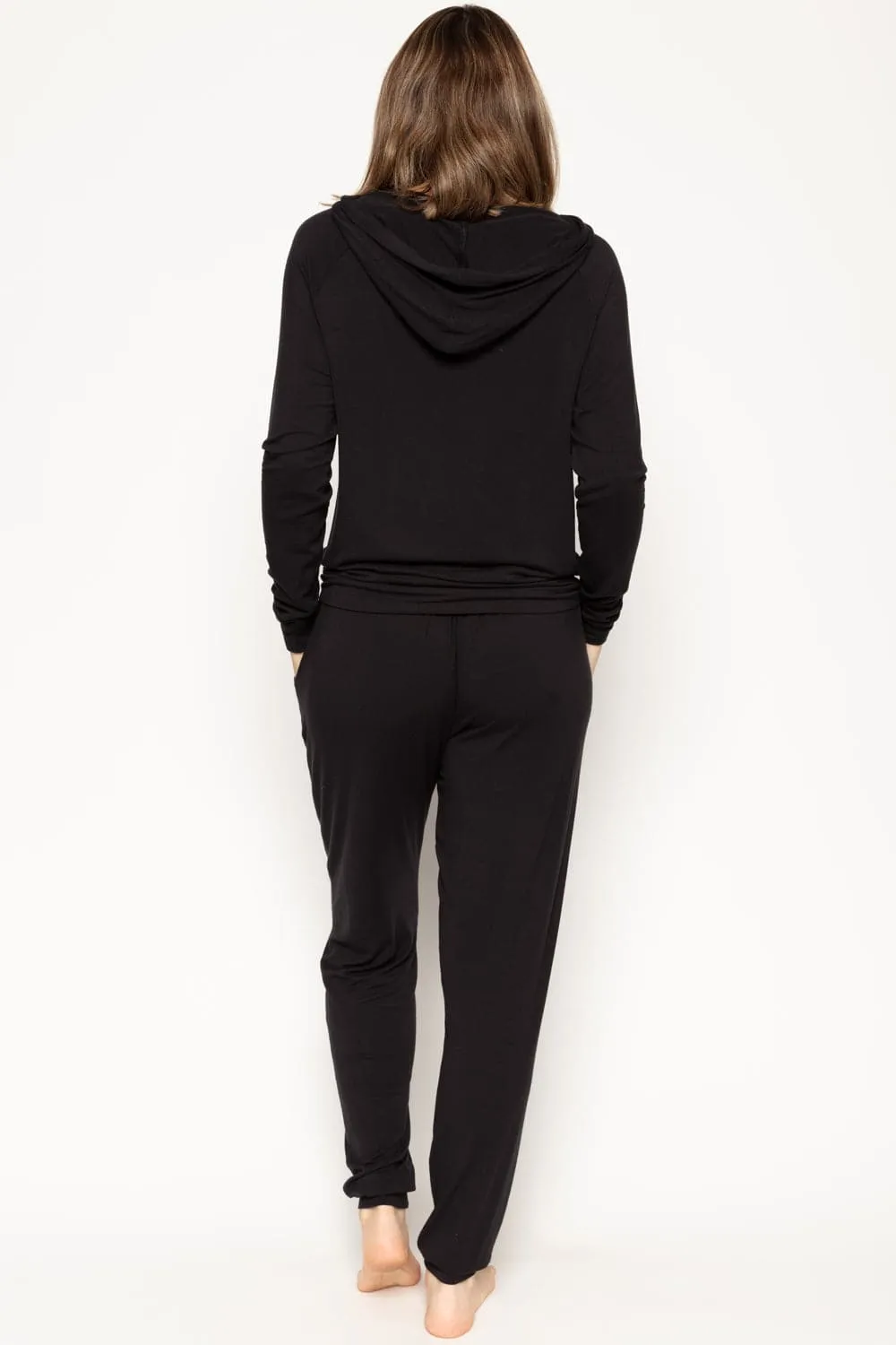 Beth Black Jersey Pants. Size UK 8