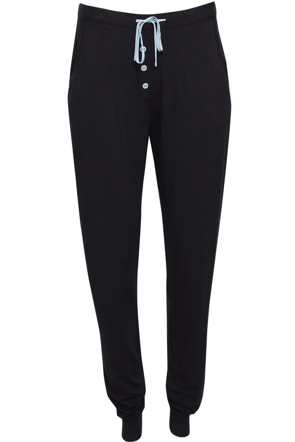 Beth Black Jersey Pants. Size UK 8