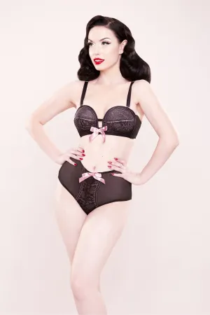 Bettie Page Lace stitch HW brief