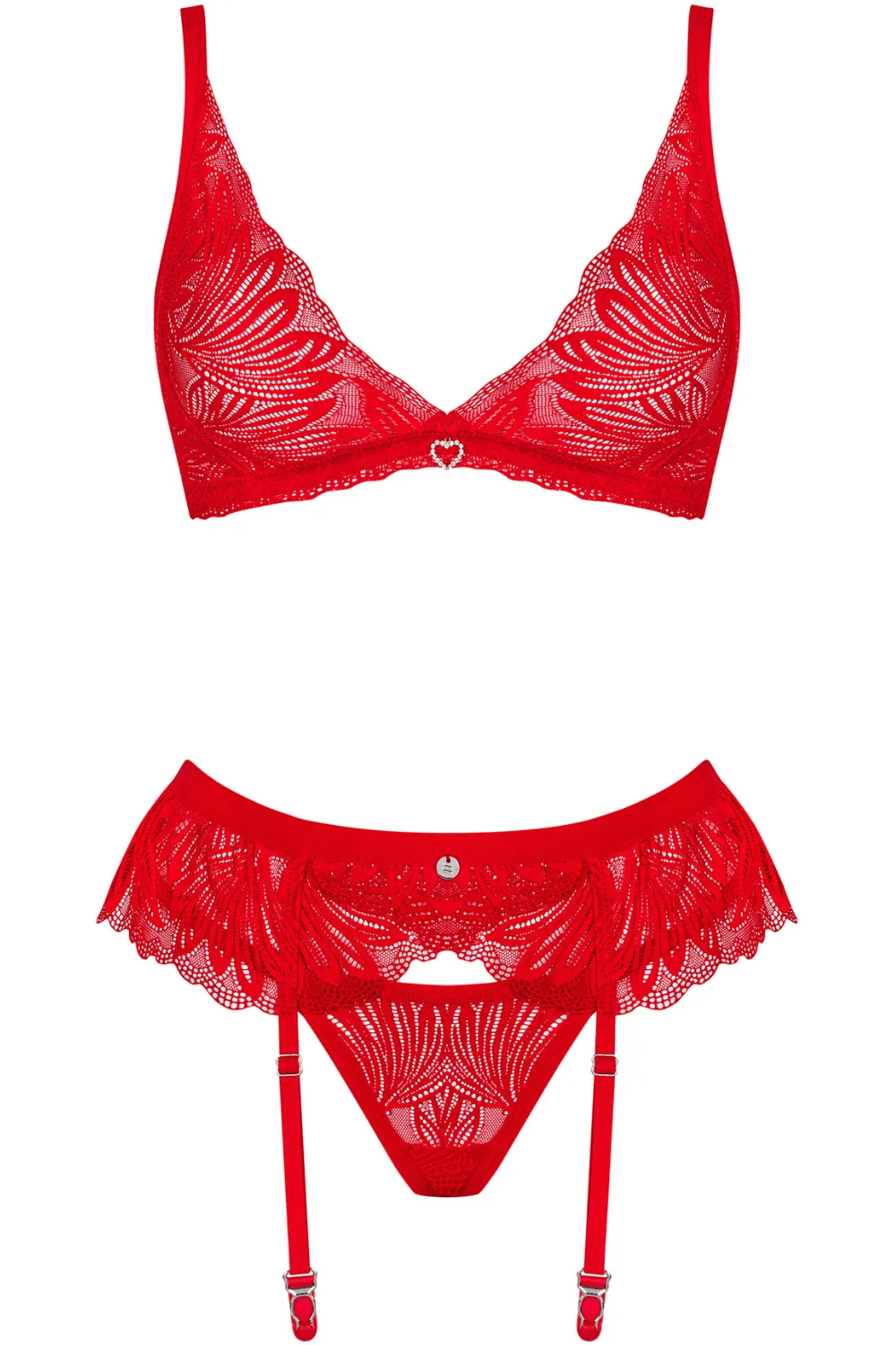 Chilisa Bra. Thong & Suspender