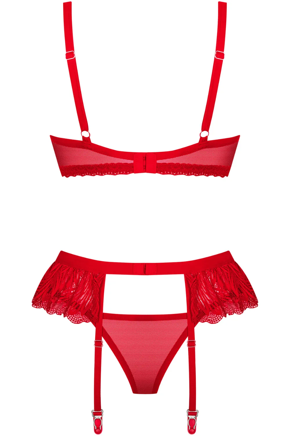 Chilisa Bra. Thong & Suspender