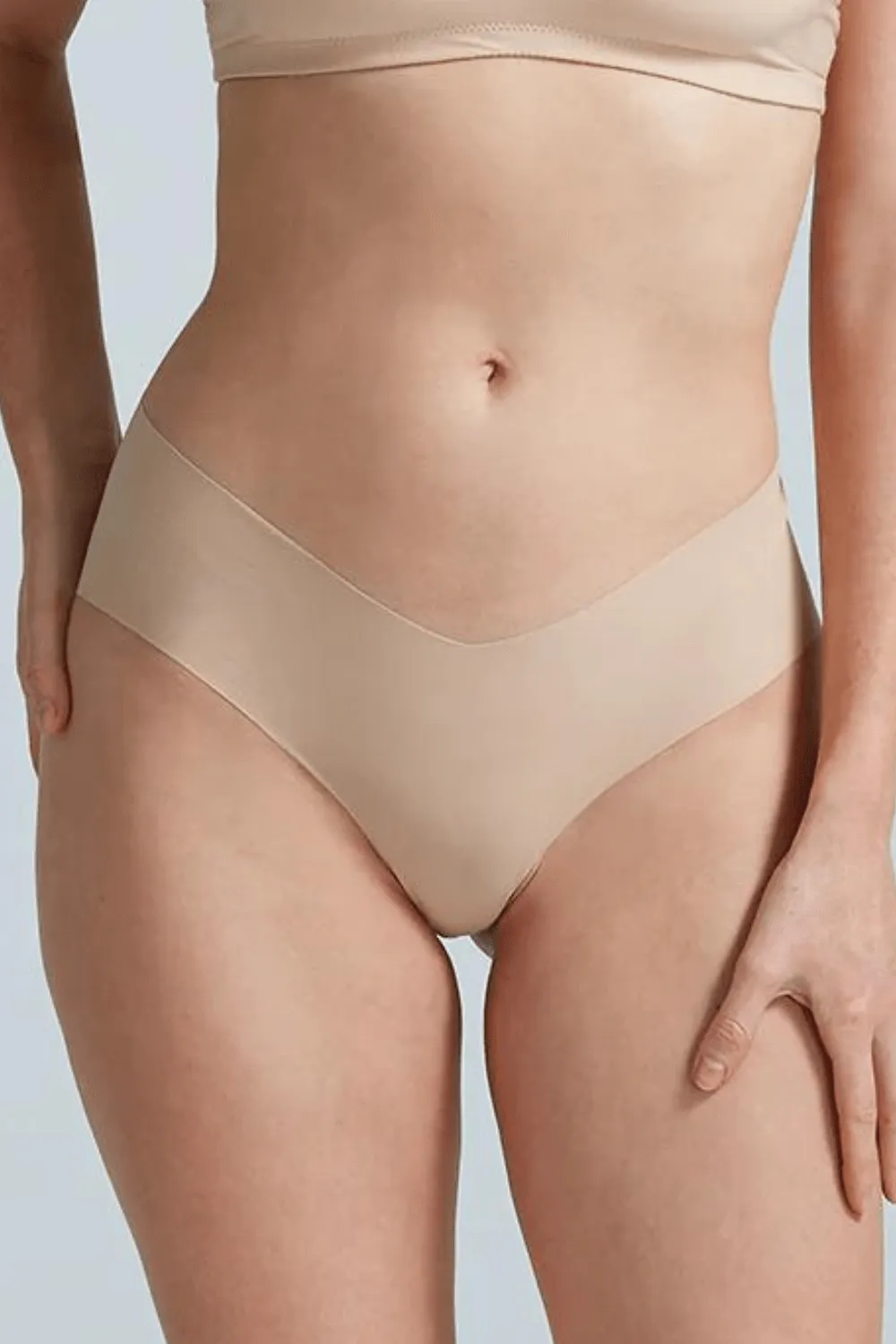 Classic Solid Girl Short Beige