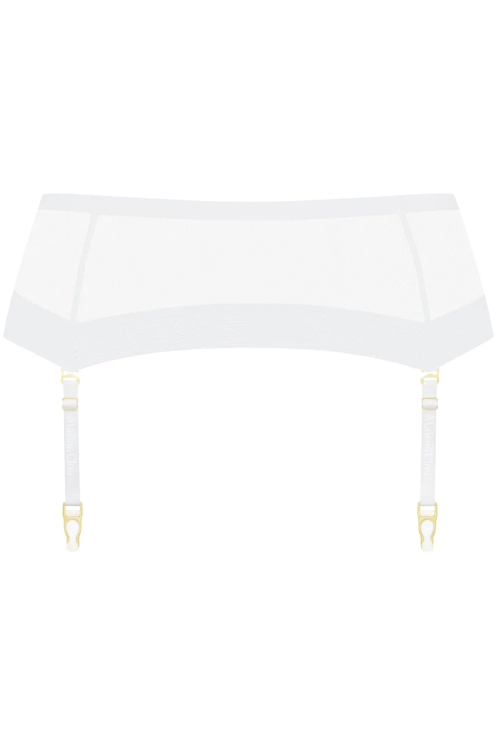 Corps à Corps Suspender Belt White