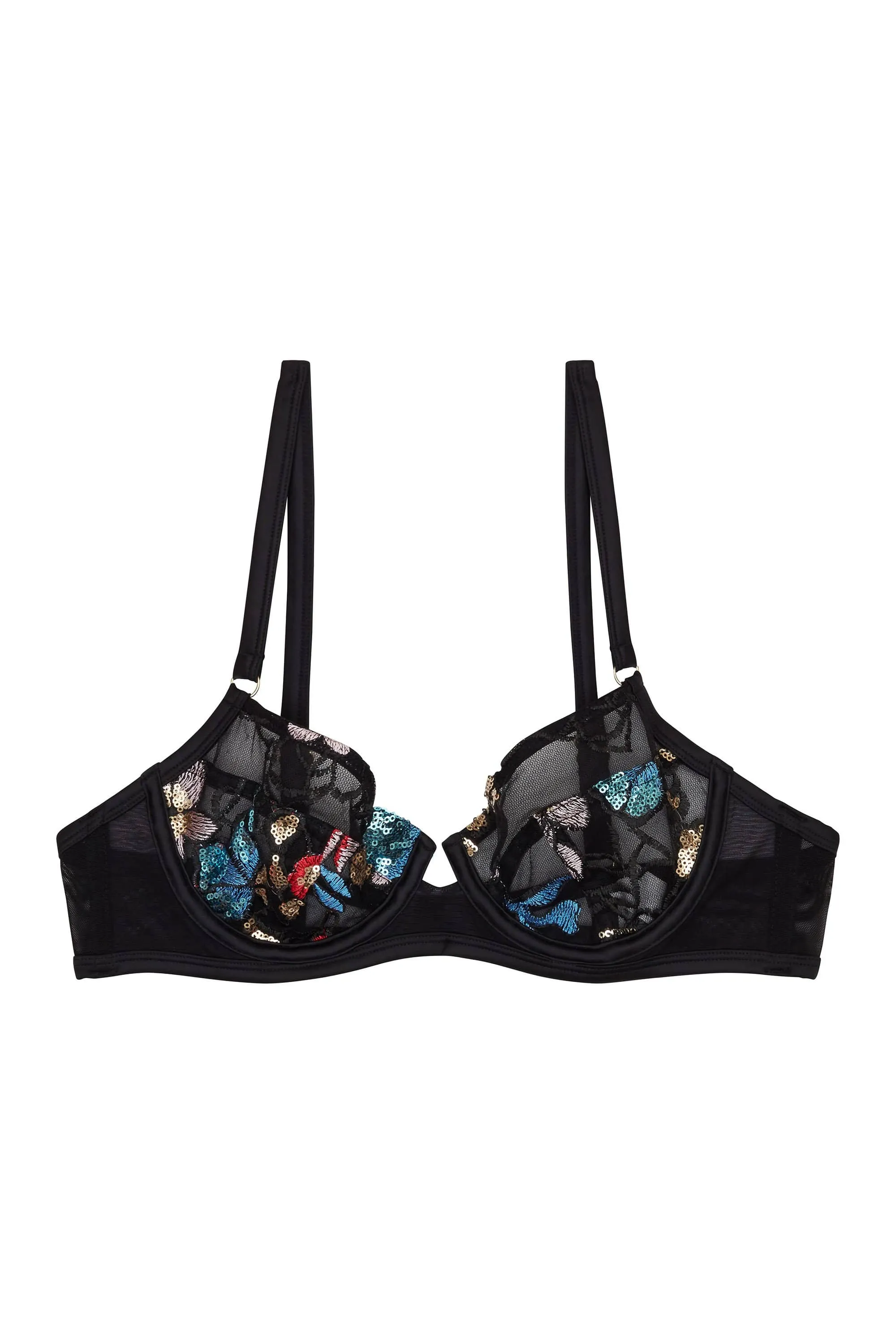 Felicity Hayward Elly Sequin Black Bra Curve