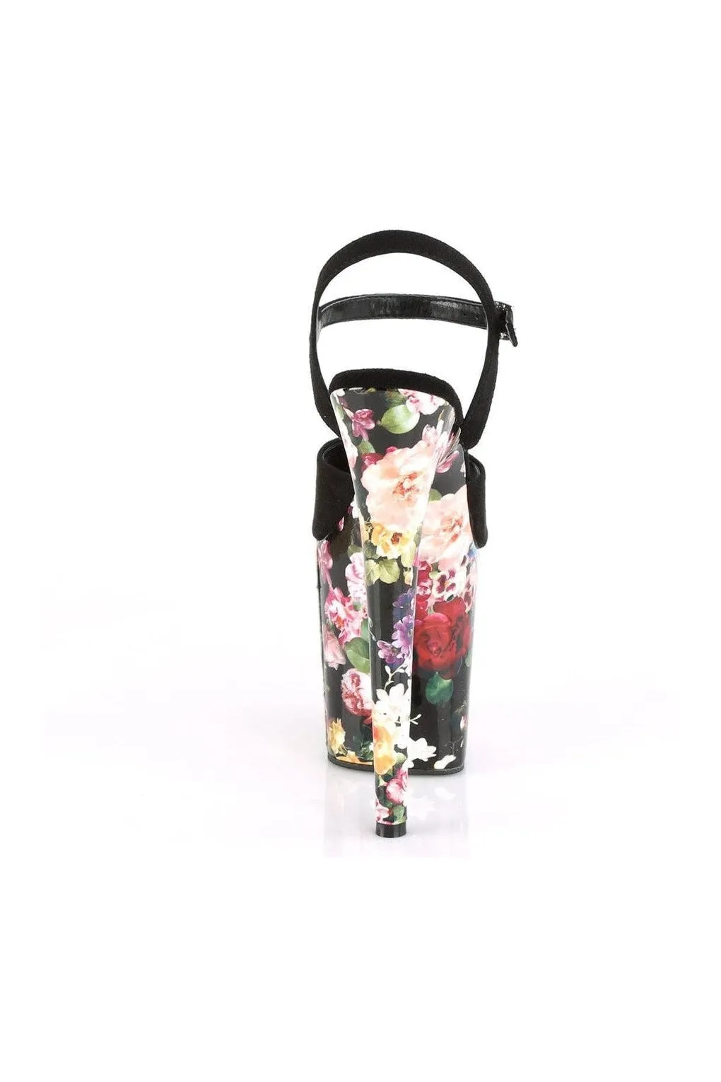 FLAMINGO-809WR Exotic Sandal | Black Faux Leather