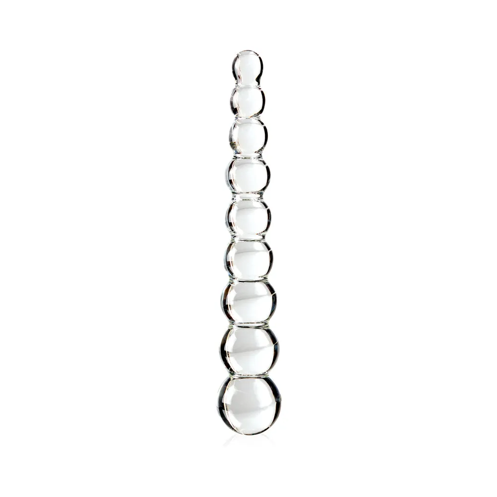 Icicles No 2 Glass Anal Beads Clear