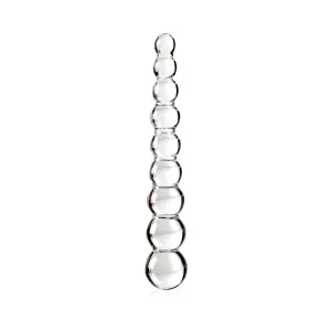 Icicles No 2 Glass Anal Beads Clear
