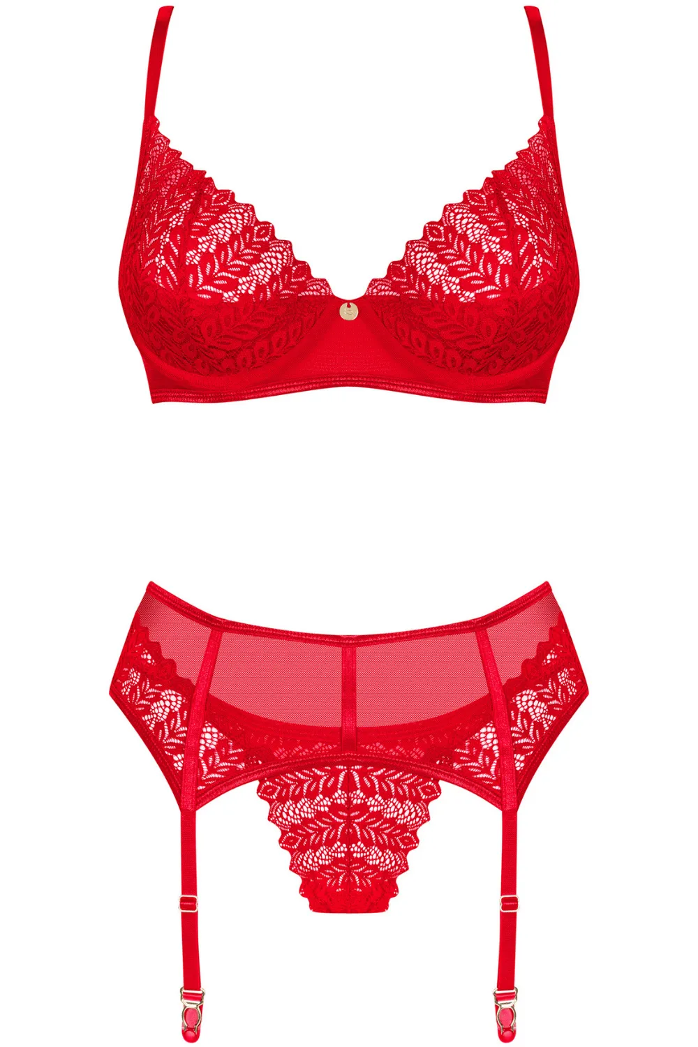 Ingridia Bra. Thong & Suspender