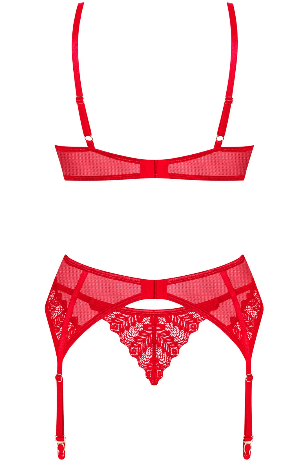 Ingridia Bra. Thong & Suspender