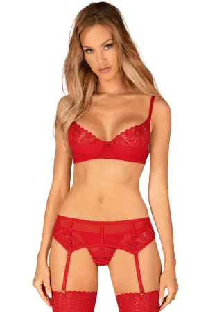 Ingridia Bra. Thong & Suspender
