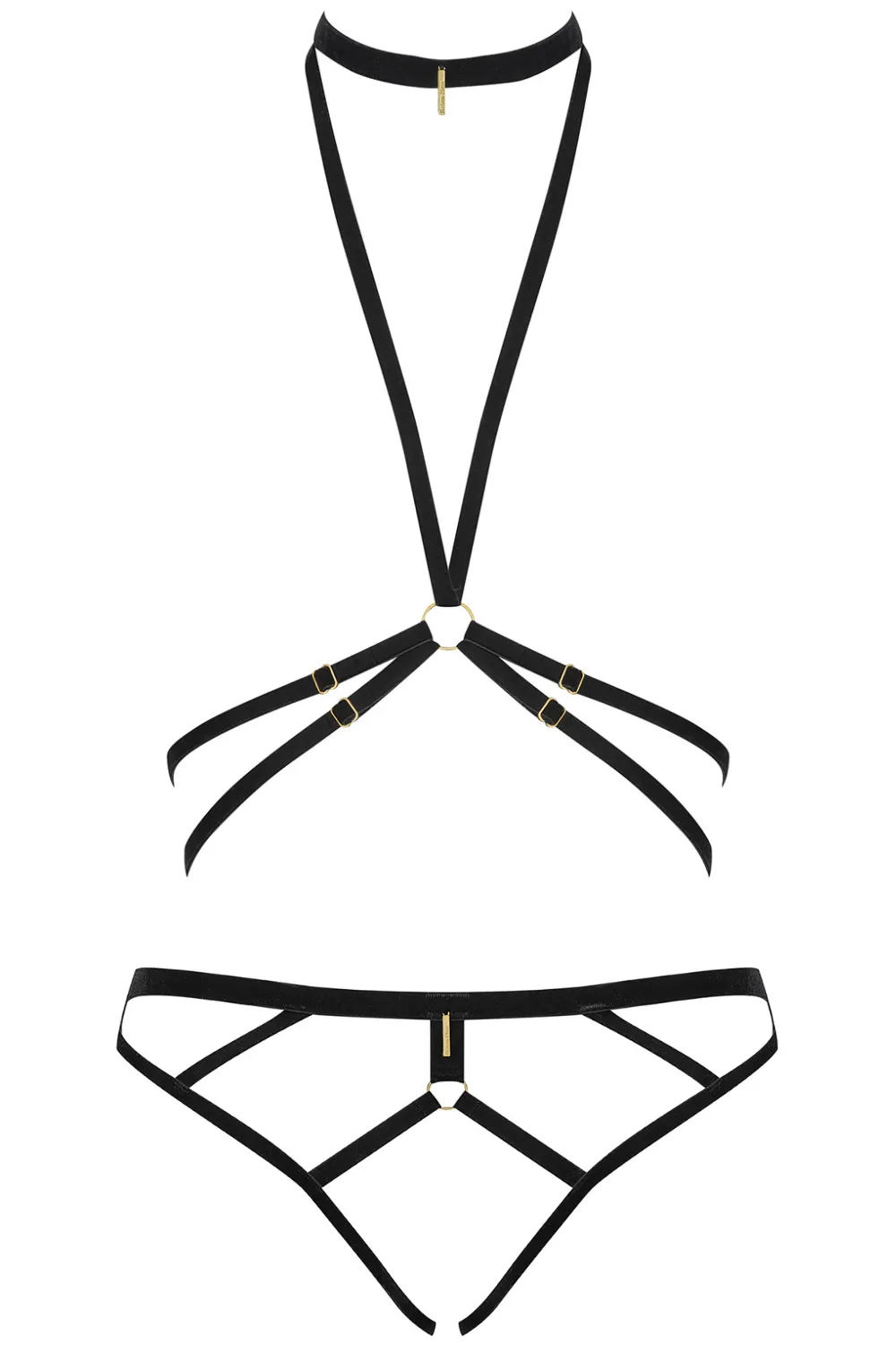 Les Fétiches Velvet Harness & Open Brief