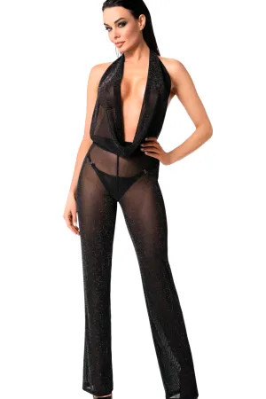 Luminara Shiny Tulle Jumpsuit