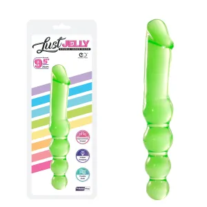 LUST JELLY 9.5 DOUBLE DONG - GREEN