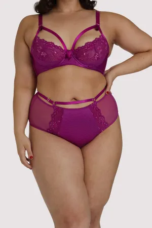 Madame X Magenta Curve High Waist Brief