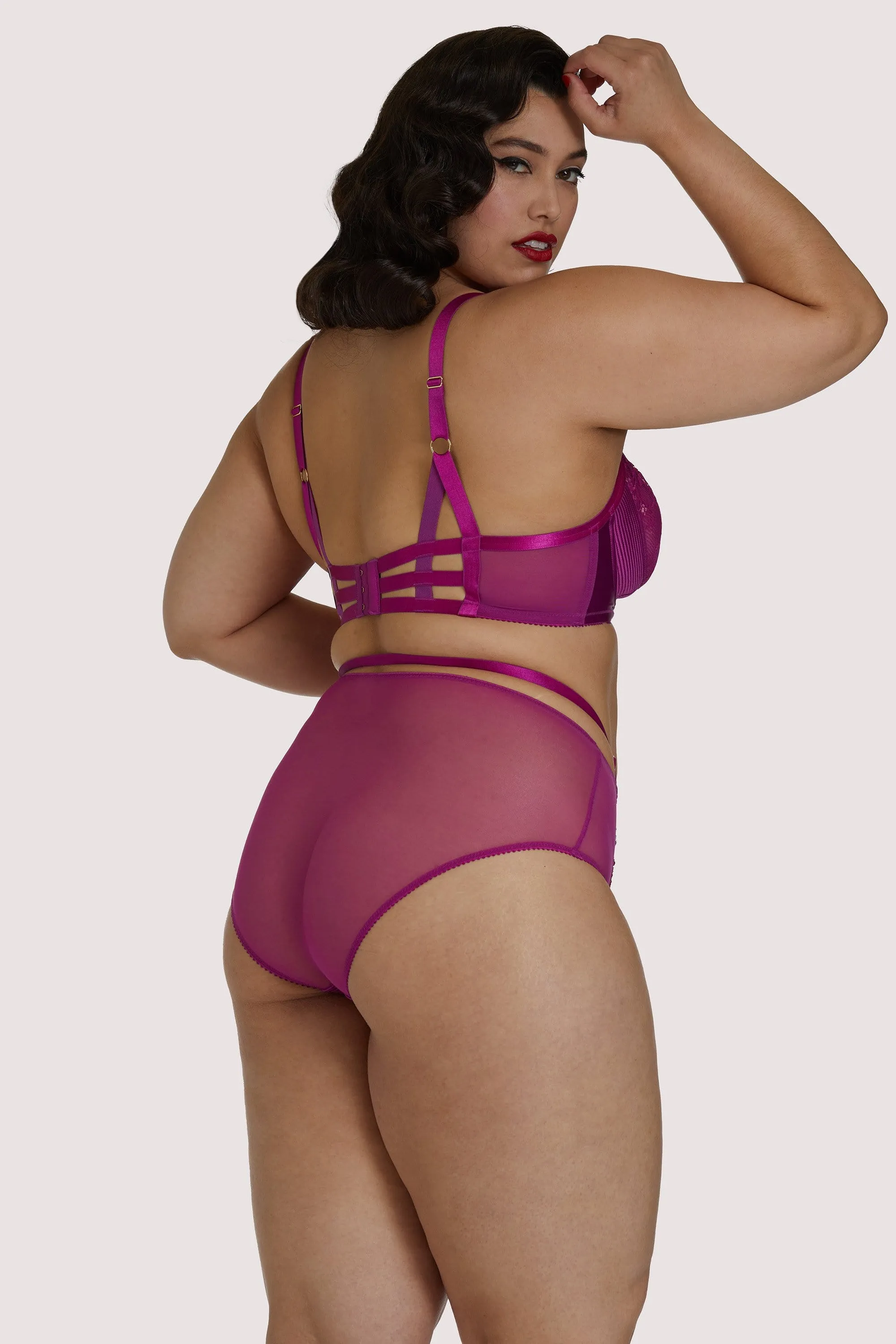 Madame X Magenta Curve High Waist Brief