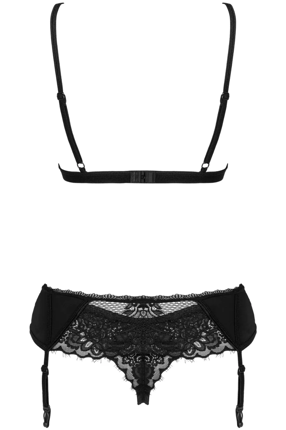 Maderris Bra. Thong & Suspender