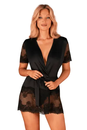 Maderris Satin Peignoir. Size XS-S (UK 6-8)