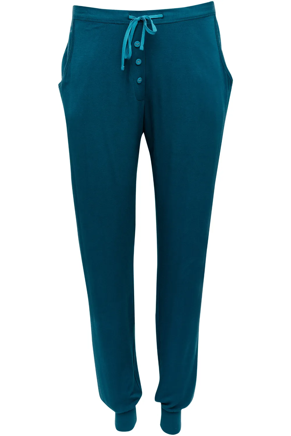 Maple Teal Jersey Pants. Size UK 8