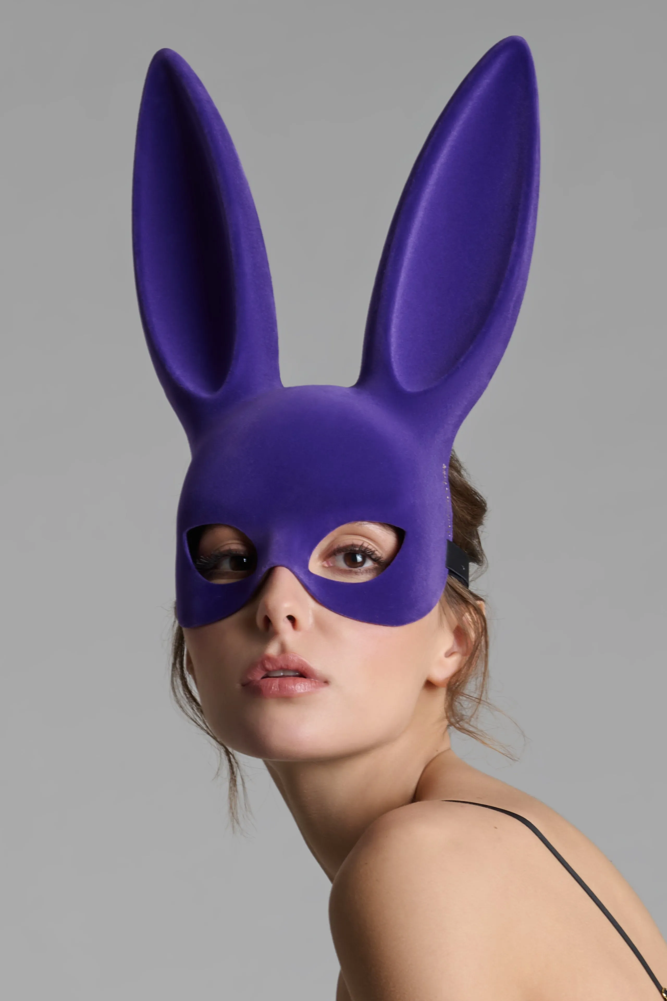 Masque lapin velours - Les Fétiches