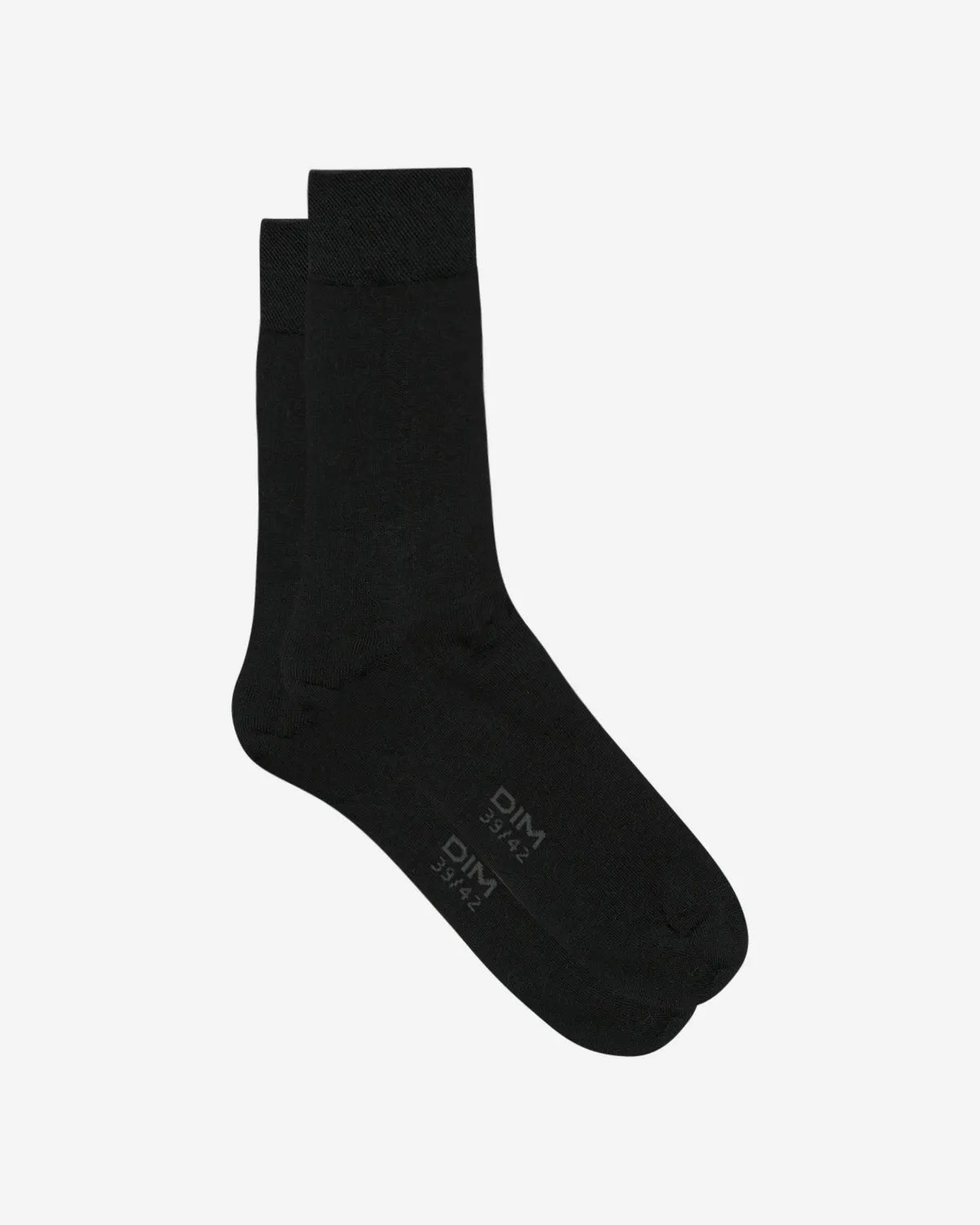 Men's black wool socks