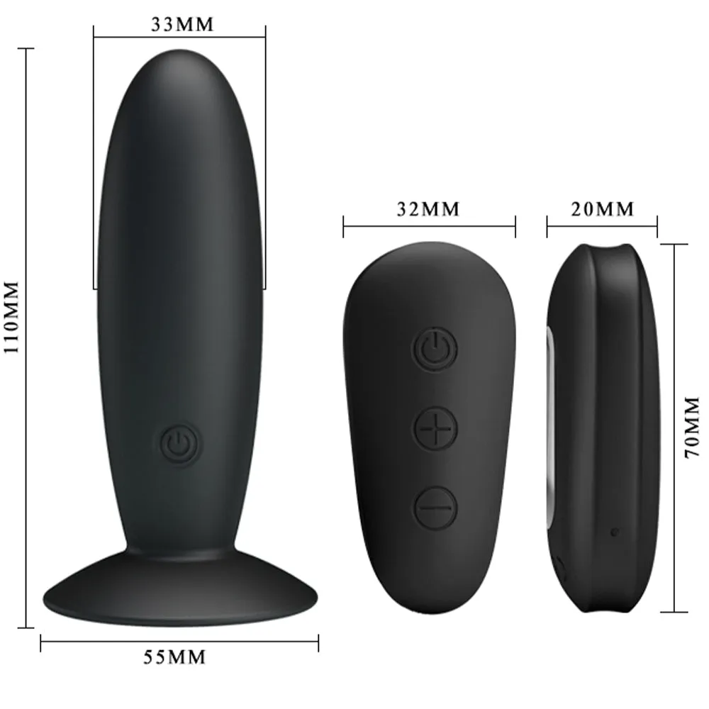 MR Play Remote Control Vibrating Anal Plug Prostate Massager Butt Sex Toy