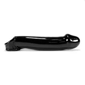 MUSCLE SMOOTH COCKSHEATH W/LENGTH INSERT OXBALLS BLACK