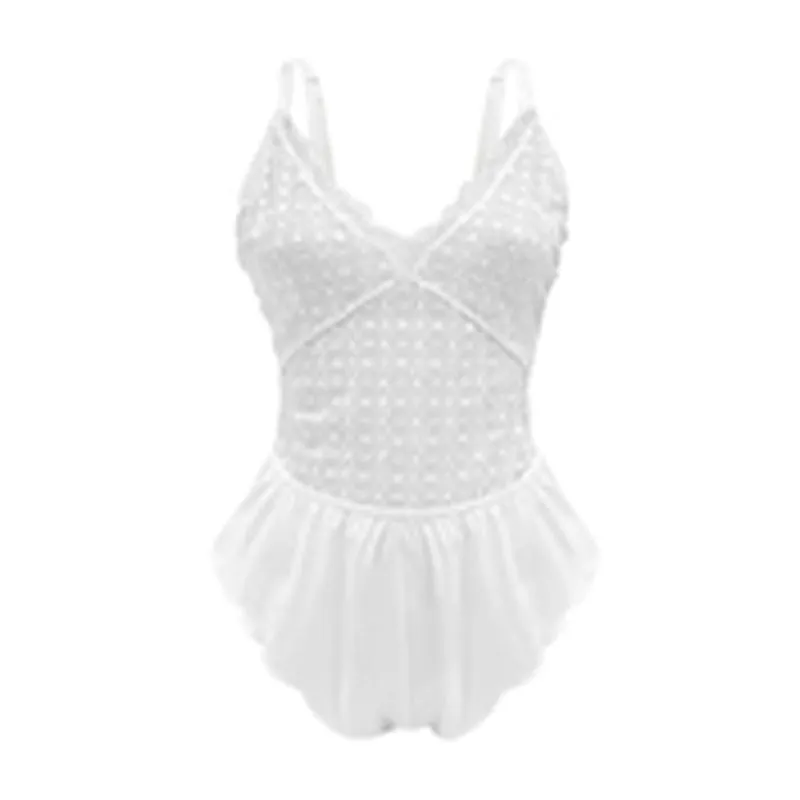NEELY LACE ROMPER 1X WHITE