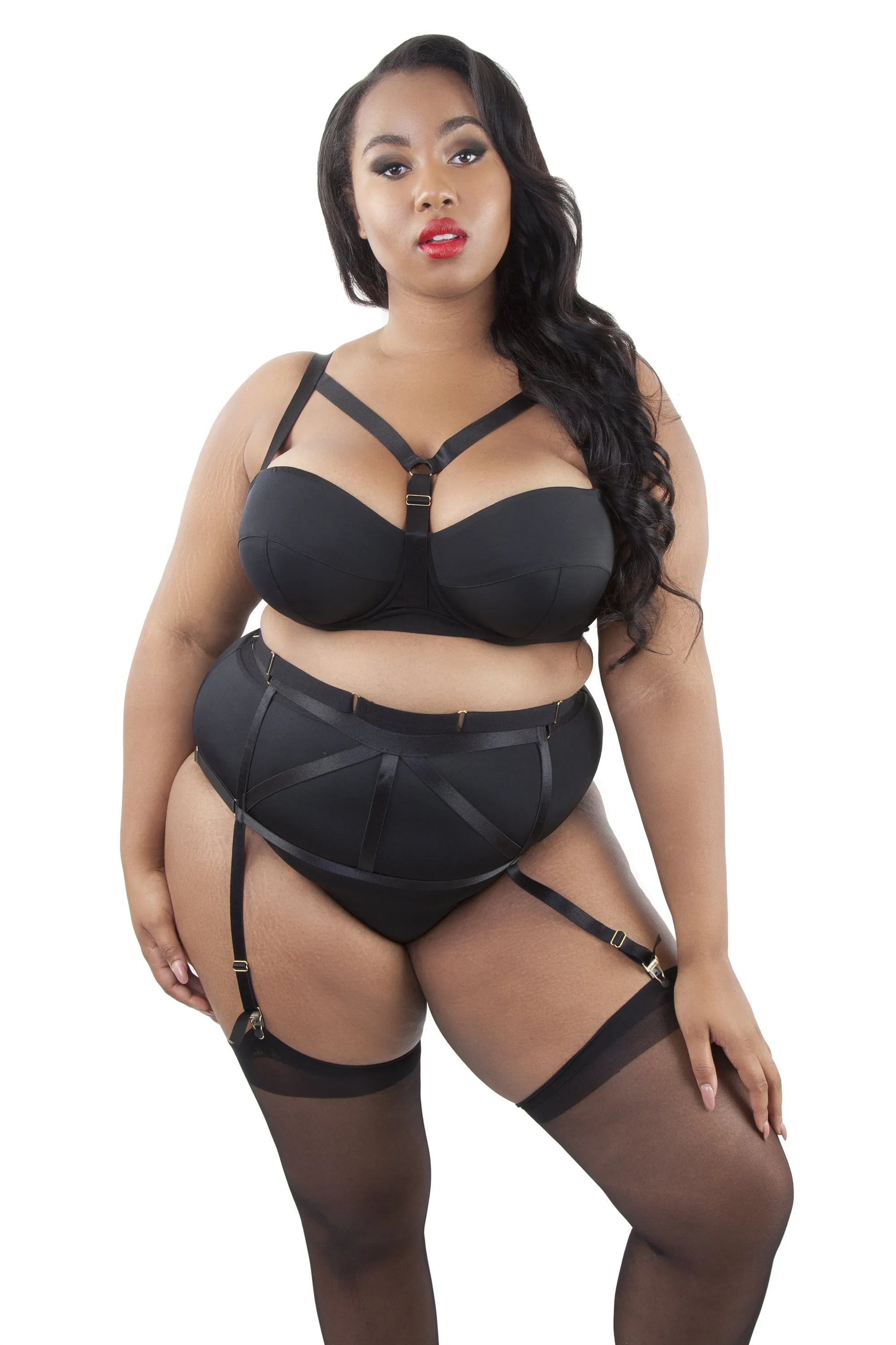 On The Rocks Strappy Suspender Belt