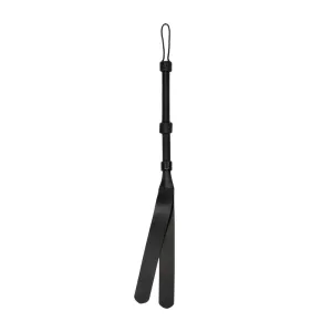 Ouch! Pain - Grain Leather Heavy-Duty Double Tailed Whip Flogger