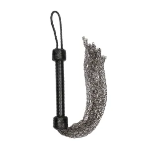 Ouch! Pain - Saddle Leather Metal Chain Flogger