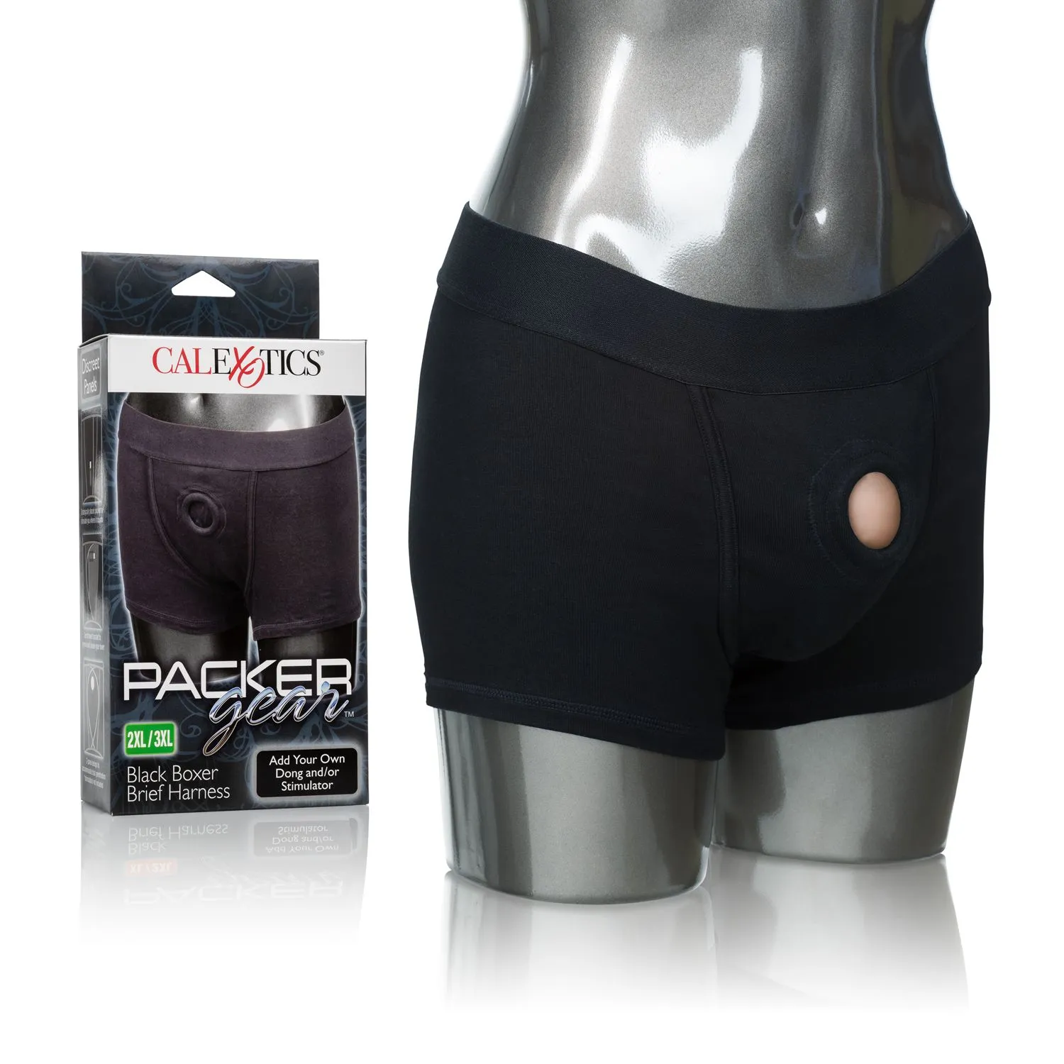 Packer Gear Boxer Brief Harness 2XL/3XL - Black