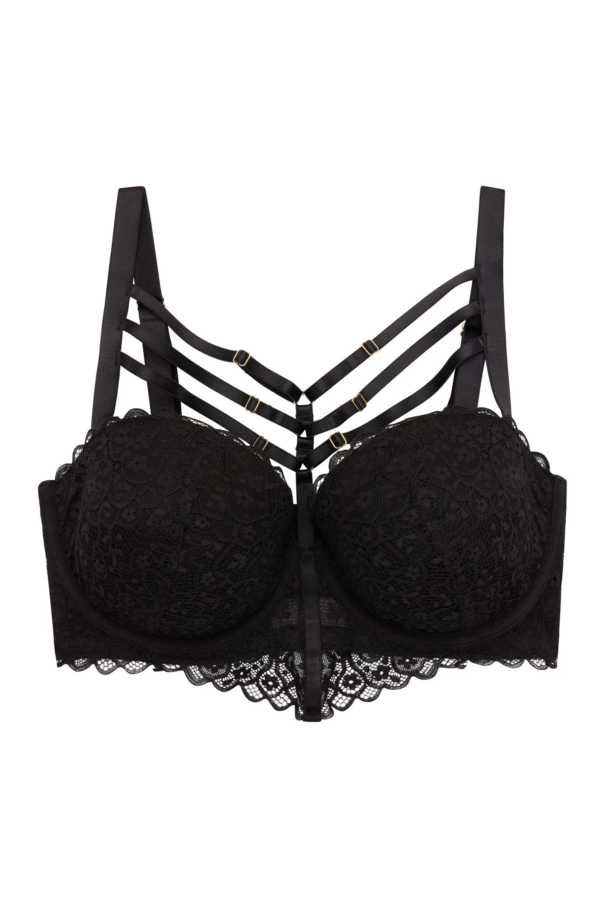 Peek & Beau Willa strappy detail lace FB bra DD - H