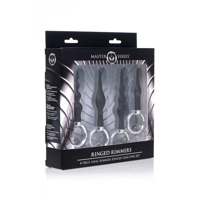 Ringed Rimmers 4 Piece Anal Rimmer Ringed Silicone Kit