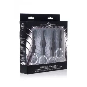 Ringed Rimmers 4 Piece Anal Rimmer Ringed Silicone Kit
