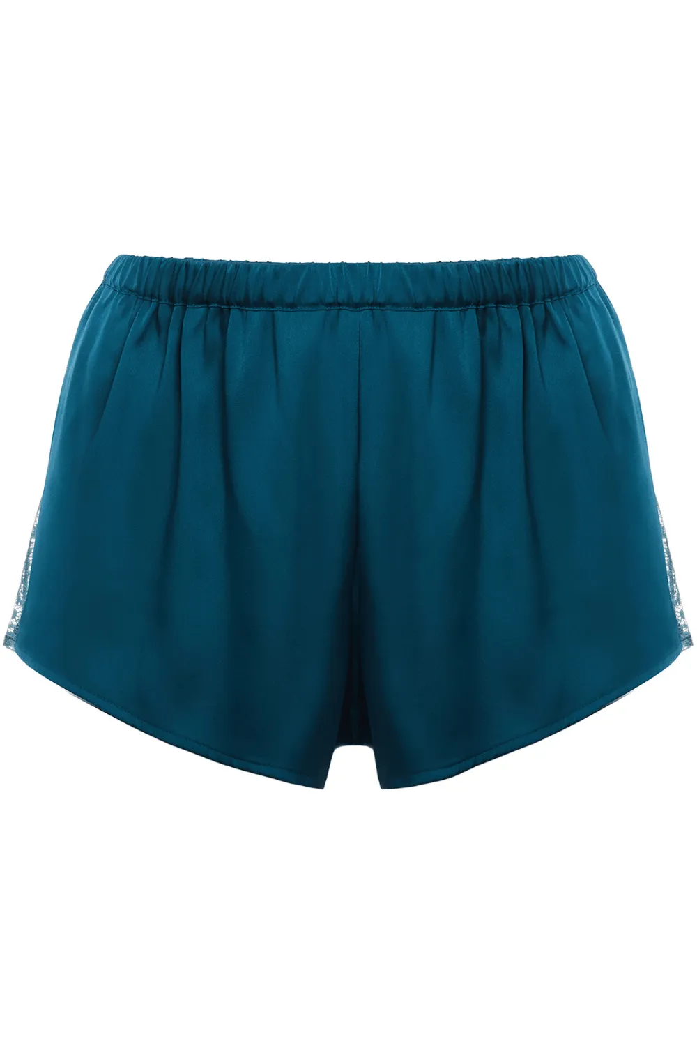 Satin Secrets Short Cyan Blue