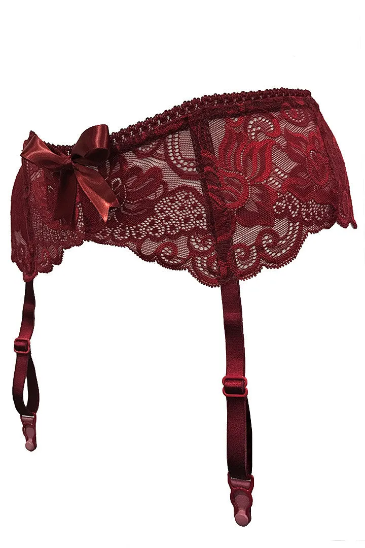 Scarlet Lace Sterling Garterbelt