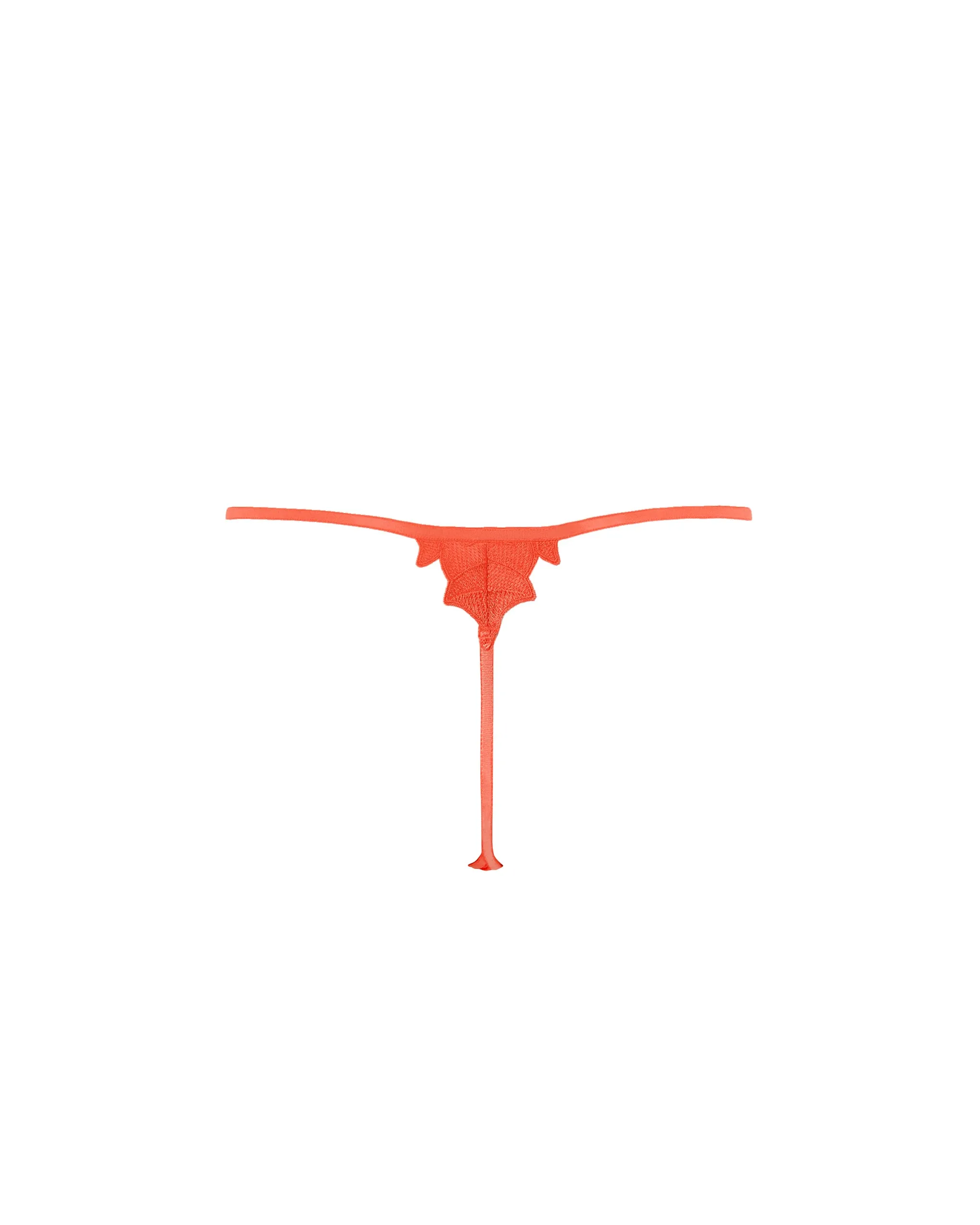Serenity Thong Hot Coral/Sheer