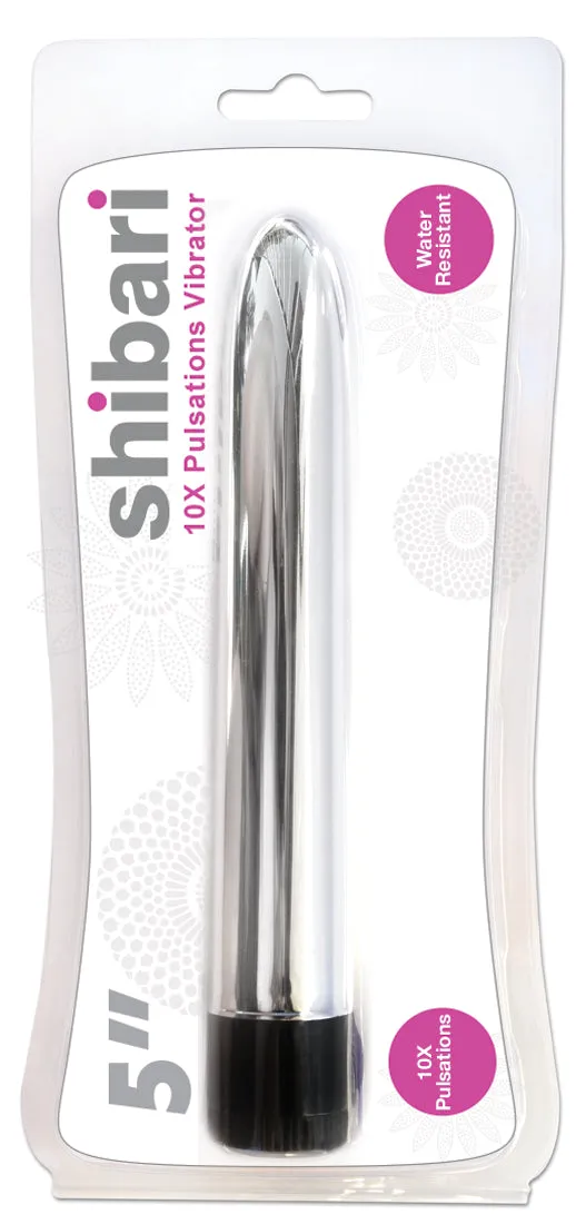 Shibari 10X Pulsations Vibrator 5in Purple