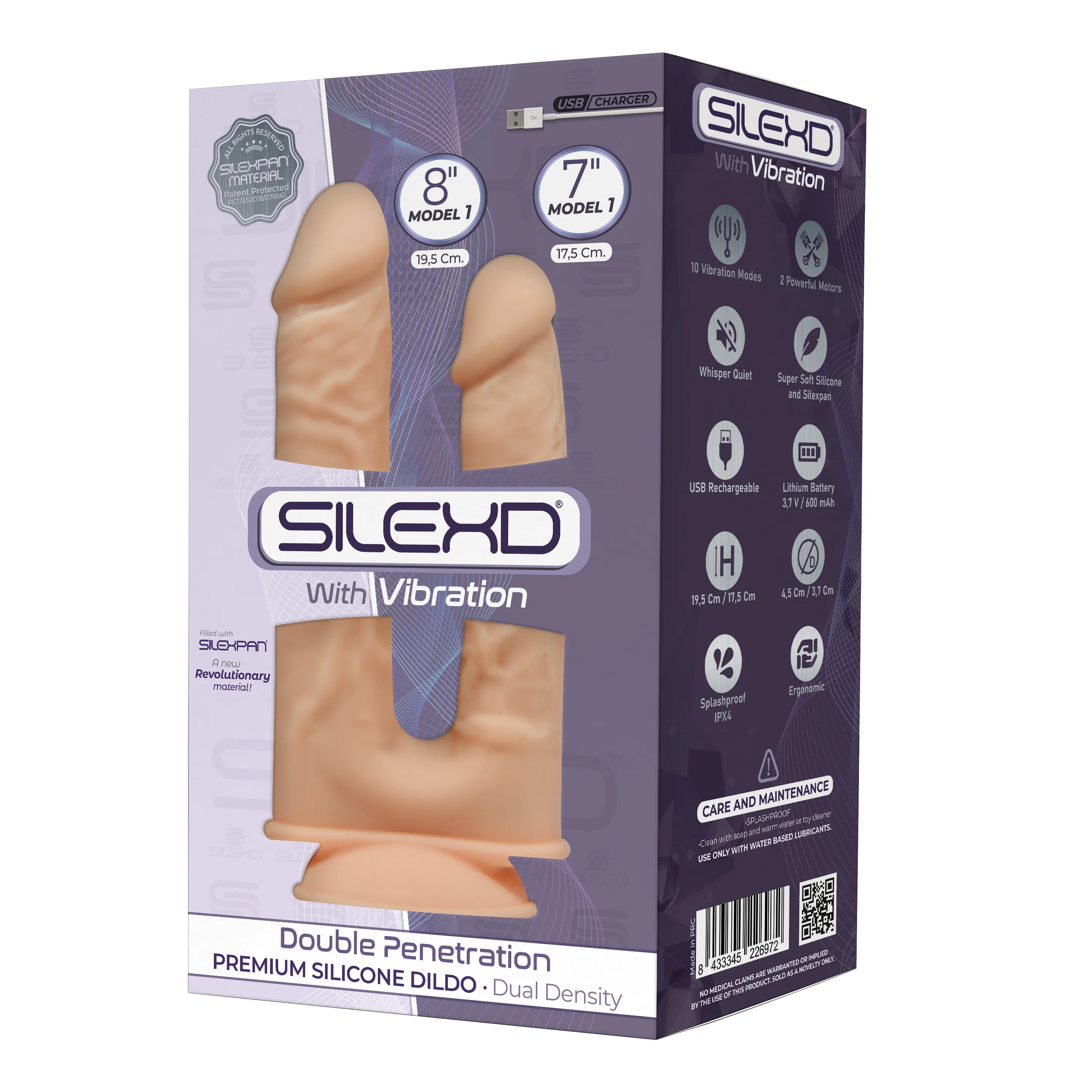 SILEXD MODEL 1 Dildos 8 & 7 Realistic Silicone  Dong FLESH