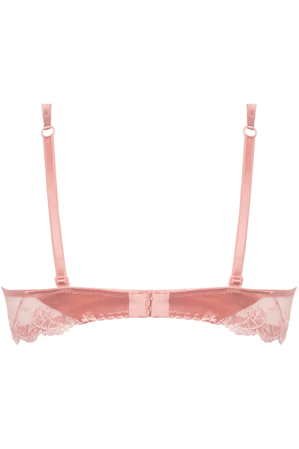 Splendeur Soie Half Cup Bra Rose