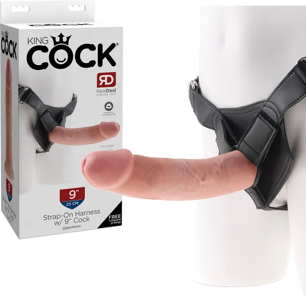 Strap On Harness With 9 Cock (Flesh)