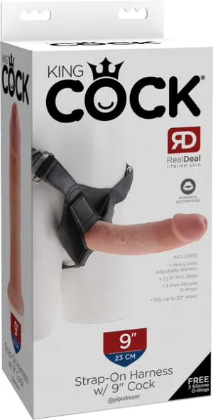 Strap On Harness With 9 Cock (Flesh)