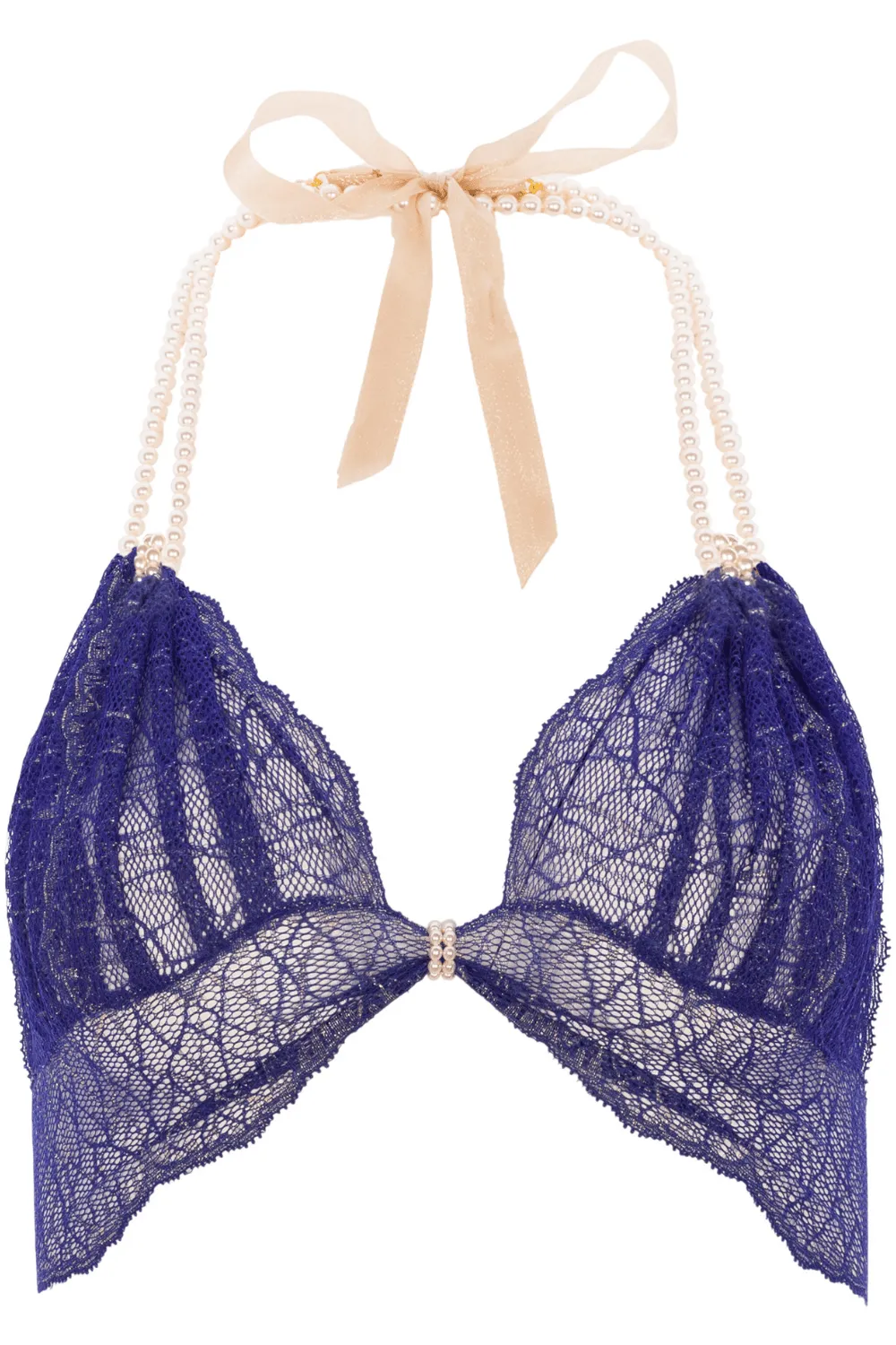 Sydney Pearl Bra Blue. Size XL