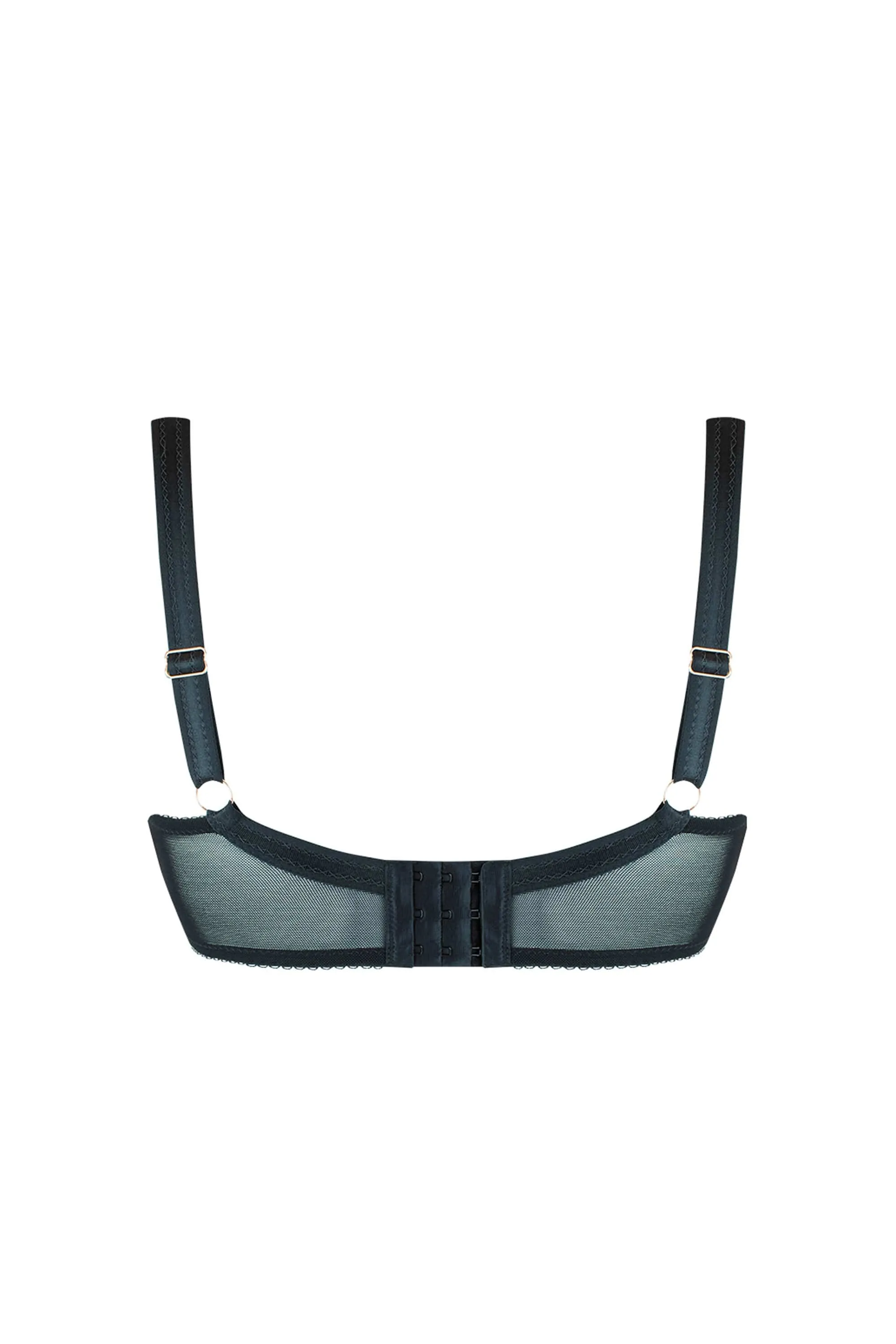 Unzipped Black Plunge Bra